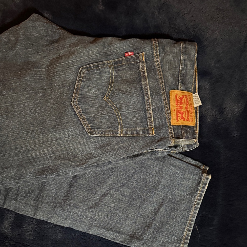 Levi's Men's Dark Blue Straight Jeans